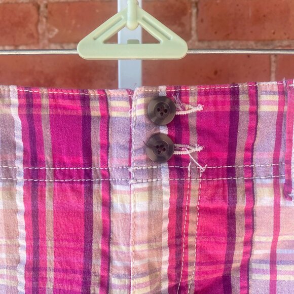 pink plaid shorts - Picture 2 of 11
